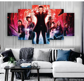 Stranger things set of 5 - panel wall art